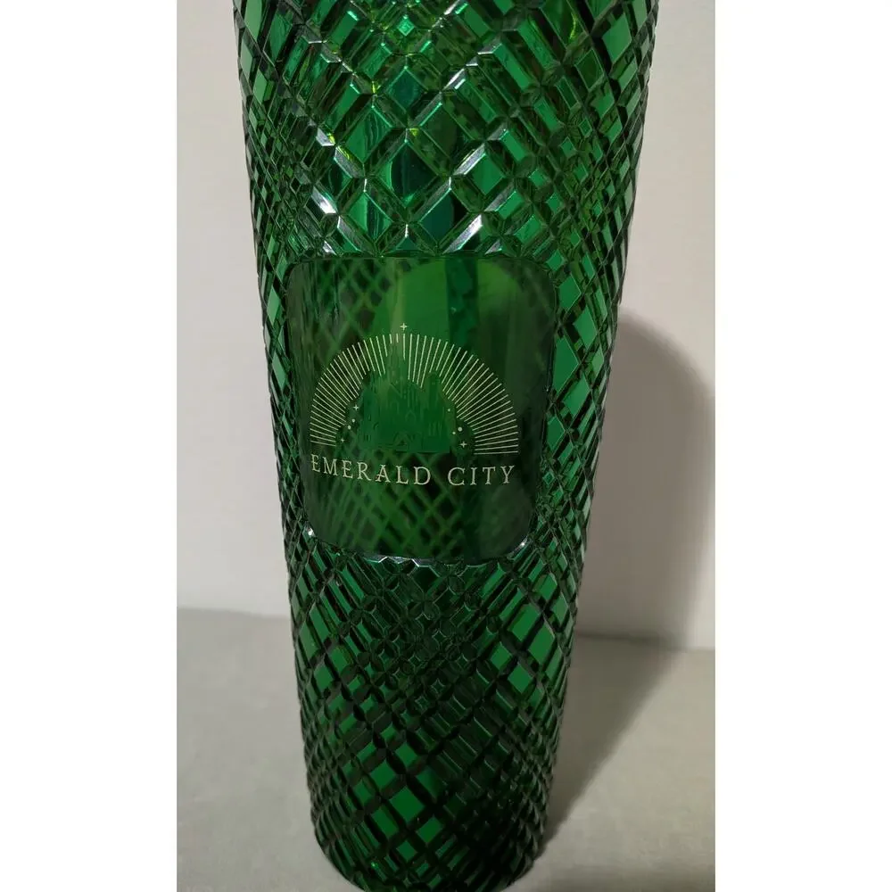 Starbucks Wicked Emerald City Tumbler 24oz Venti Green Hot Air Balloon NWOT